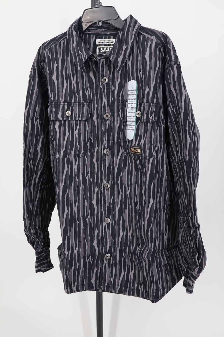 NEW Duluth Trading Co Fire Hose Shirt Jacket Shacket Men's Black Size XL